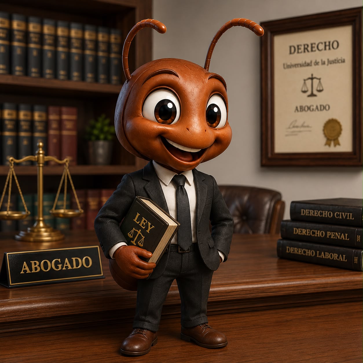 Hormiga abogada — formación en Derecho